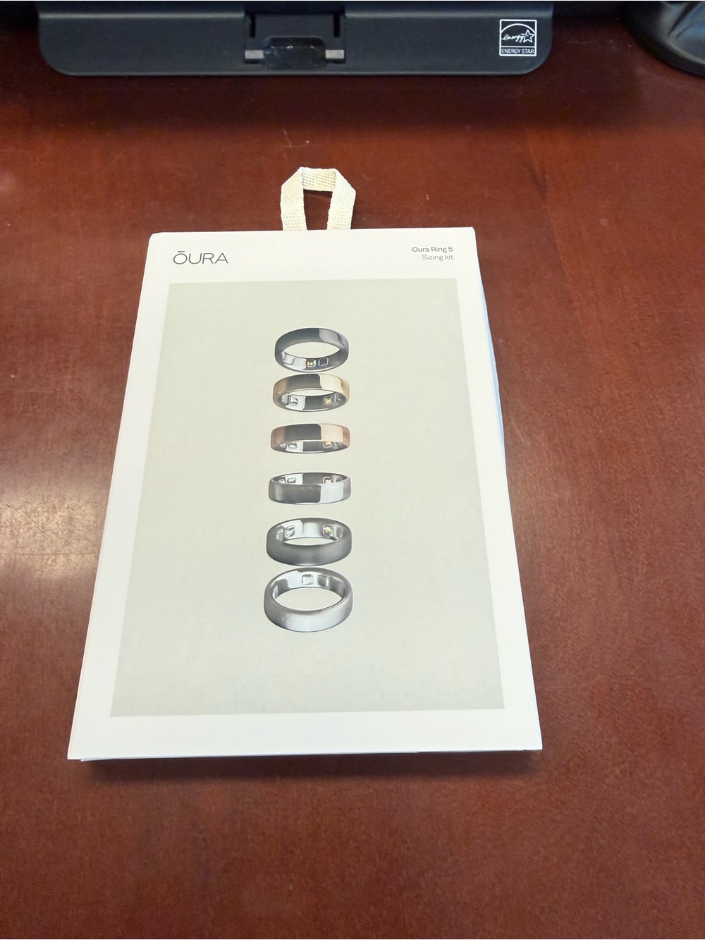 Oura Ring 5 Sizing Kit - White Box with Ring Images